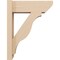 Ekena Millwork 5 1/2-in W x 14-in D x 18-in H Funston Slat Rough Cedar Woodgrain TimberThane Outlooker, Primed Tan OUTUR055X14X18FST24RCPR - alternate 4